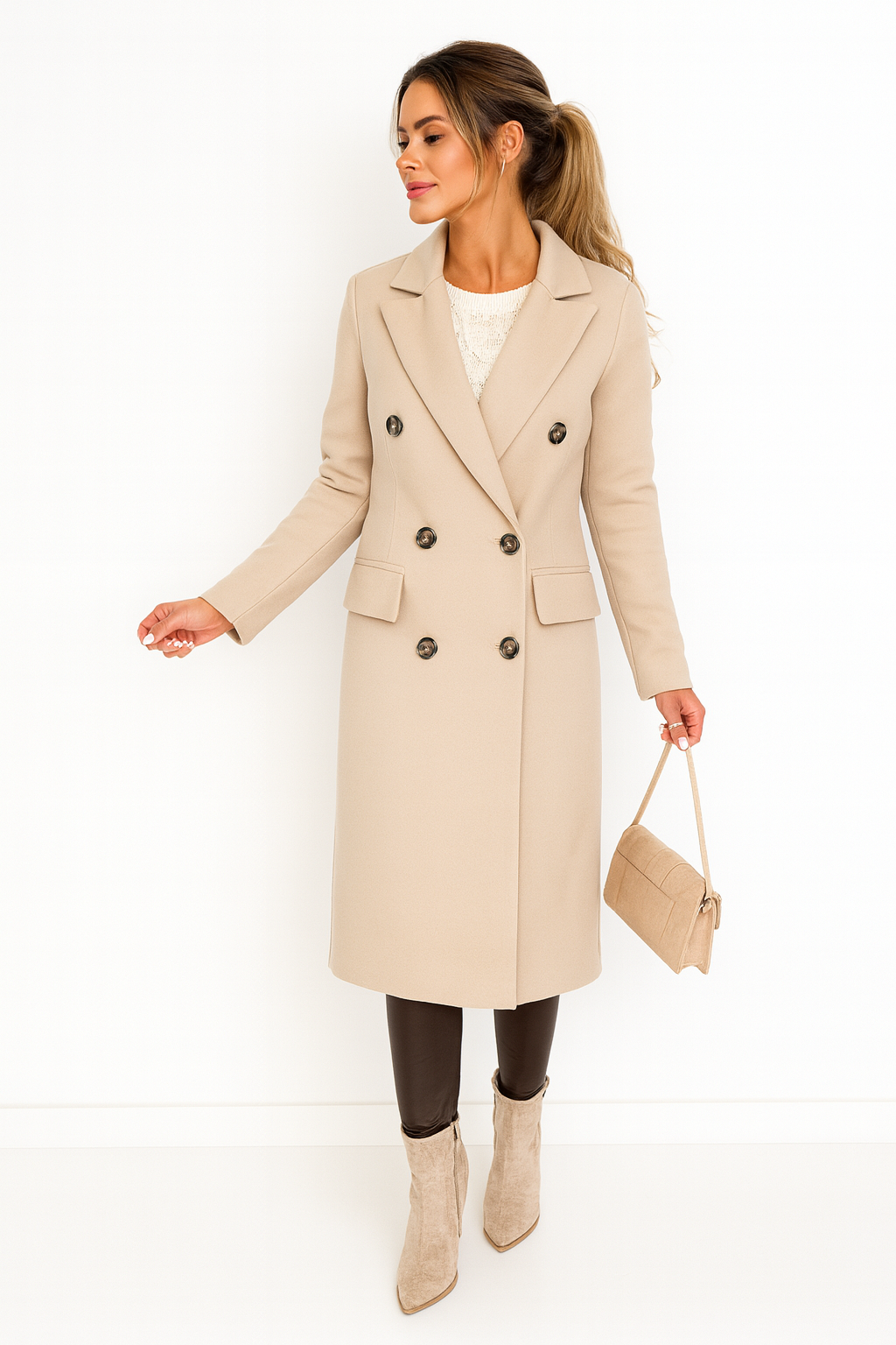 Elegante en comfortabele lange jas mantel dames