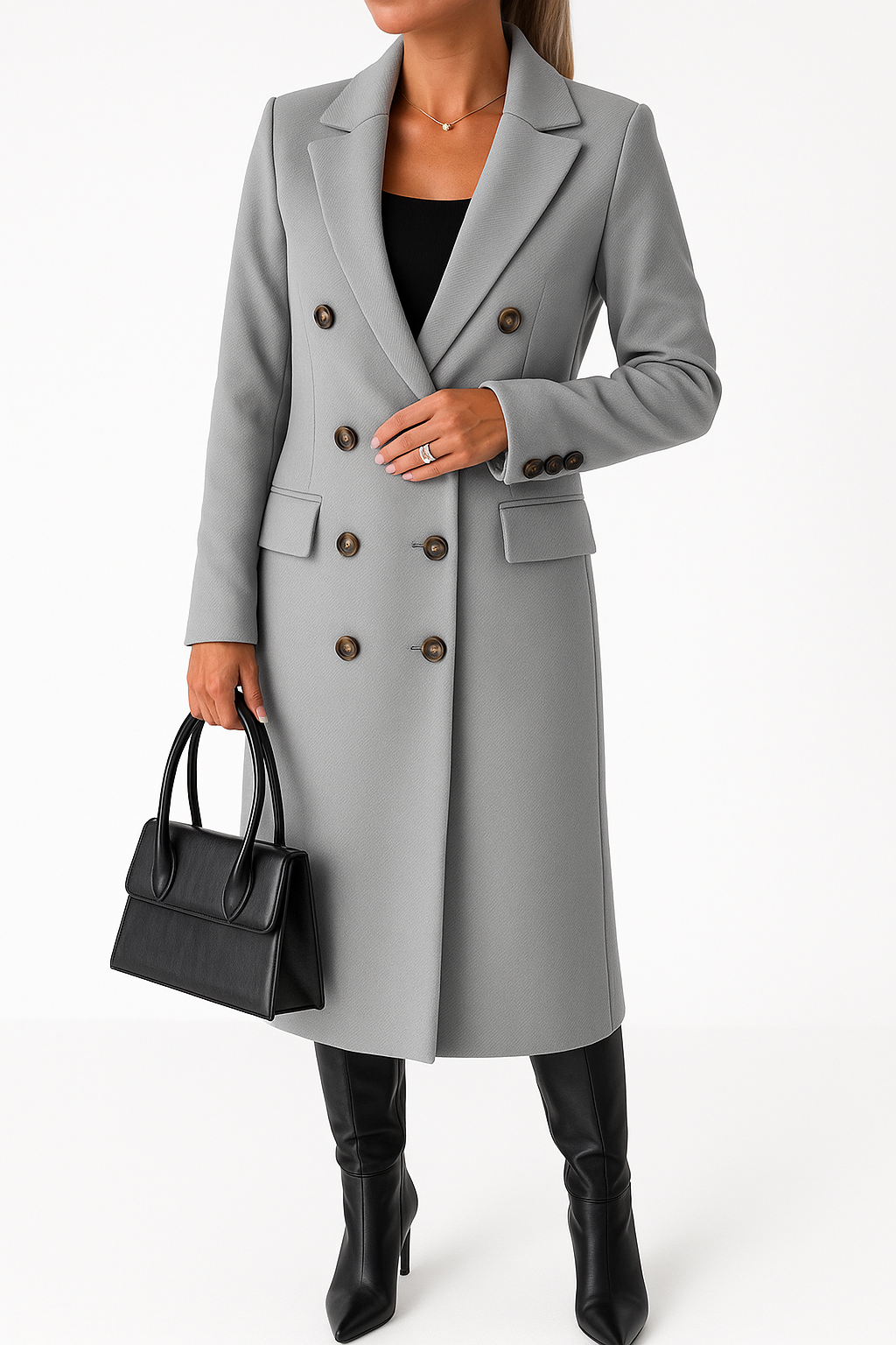 Elegante en comfortabele lange jas mantel dames