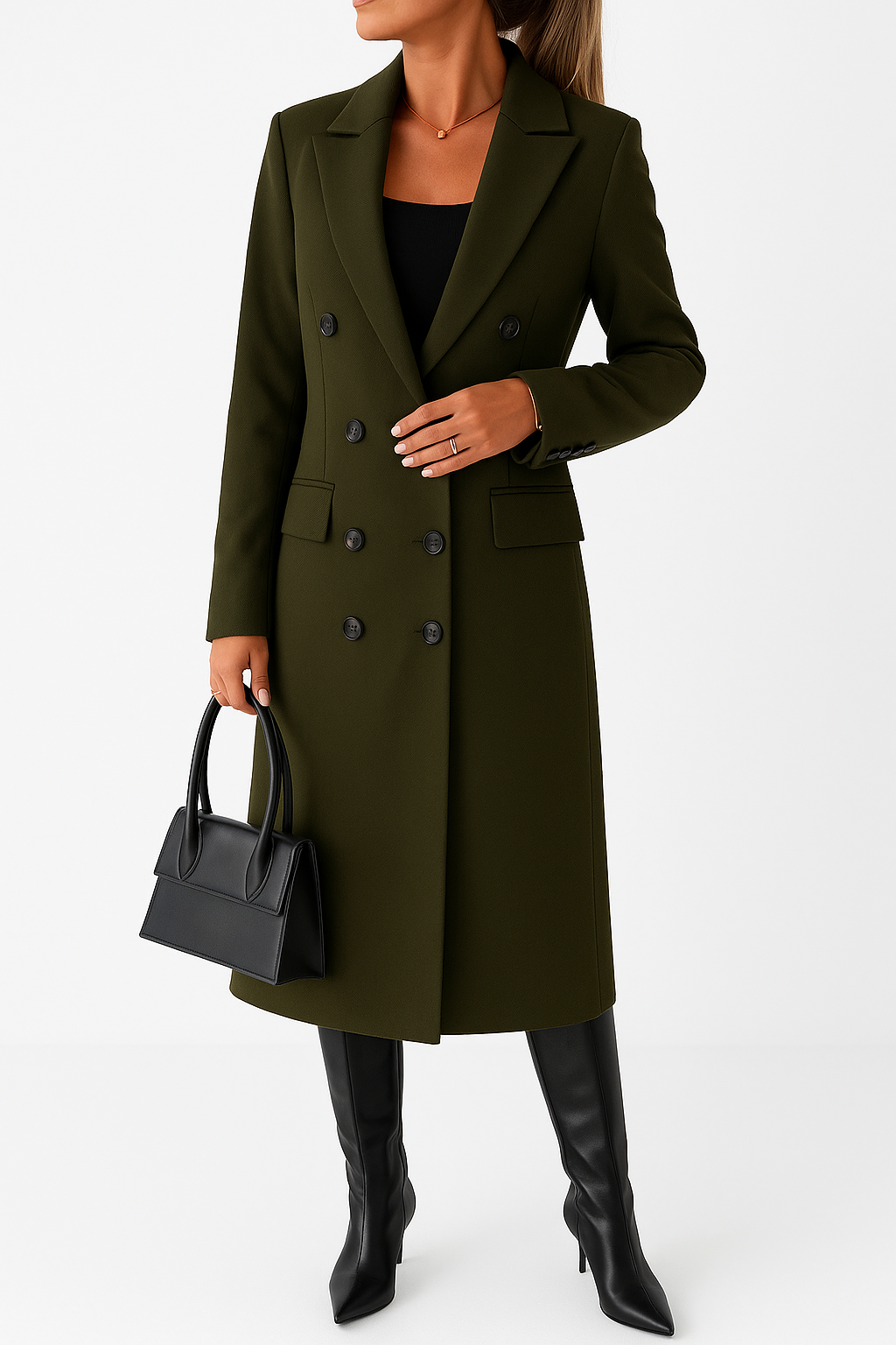 Elegante en comfortabele lange jas mantel dames