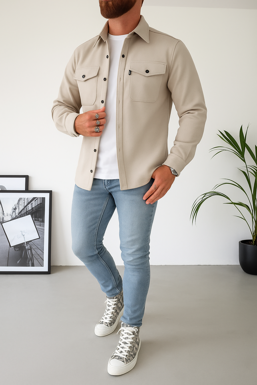 Modern overhemdjack voor heren - Liam
