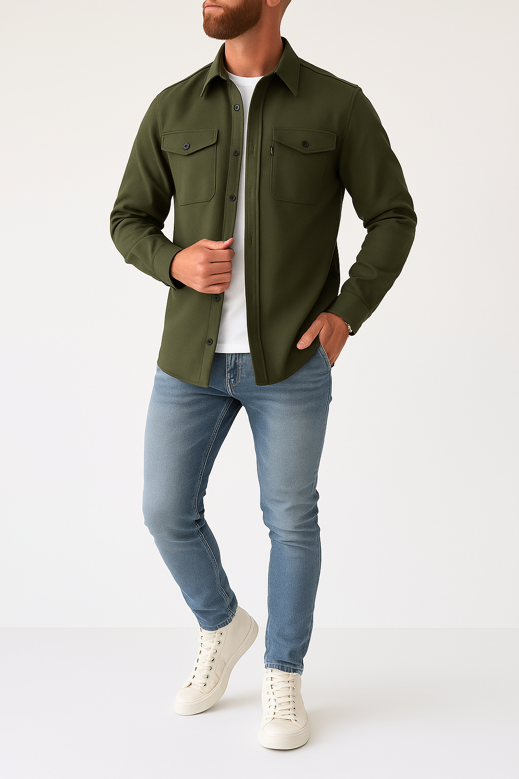 Modern overhemdjack voor heren - Liam