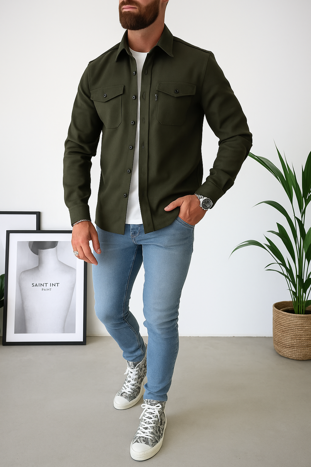 Modern overhemdjack voor heren - Liam