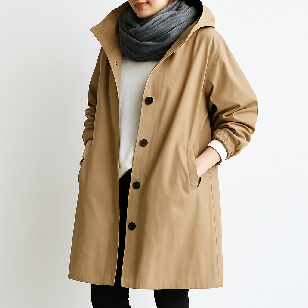 Wind- en waterdichte trenchcoat voor dames - Salve
