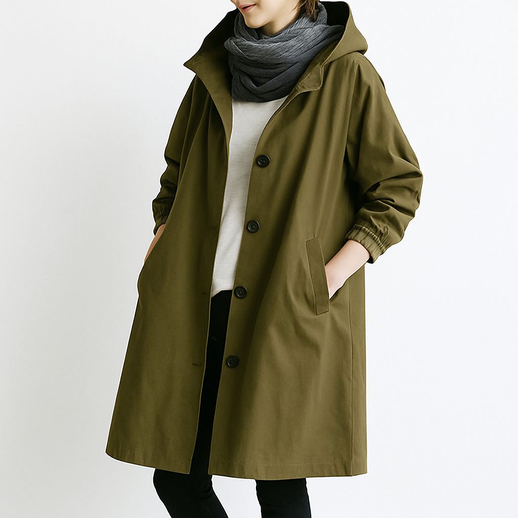 Wind- en waterdichte trenchcoat voor dames - Salve