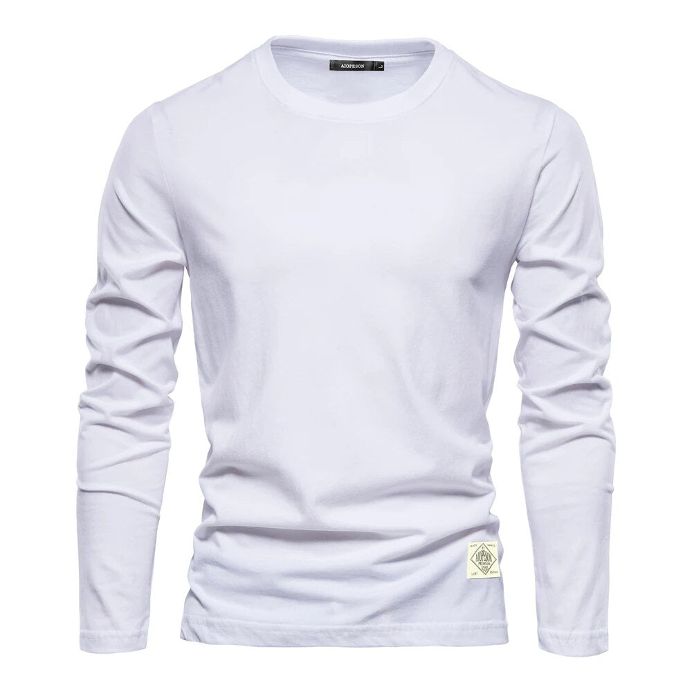 Heren Basic Long Sleeve T-Shirt