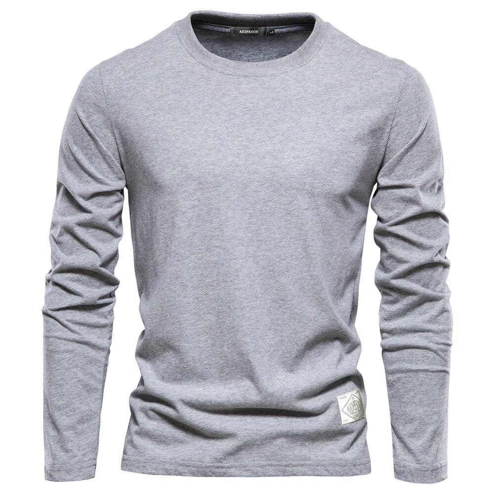 Heren Basic Long Sleeve T-Shirt