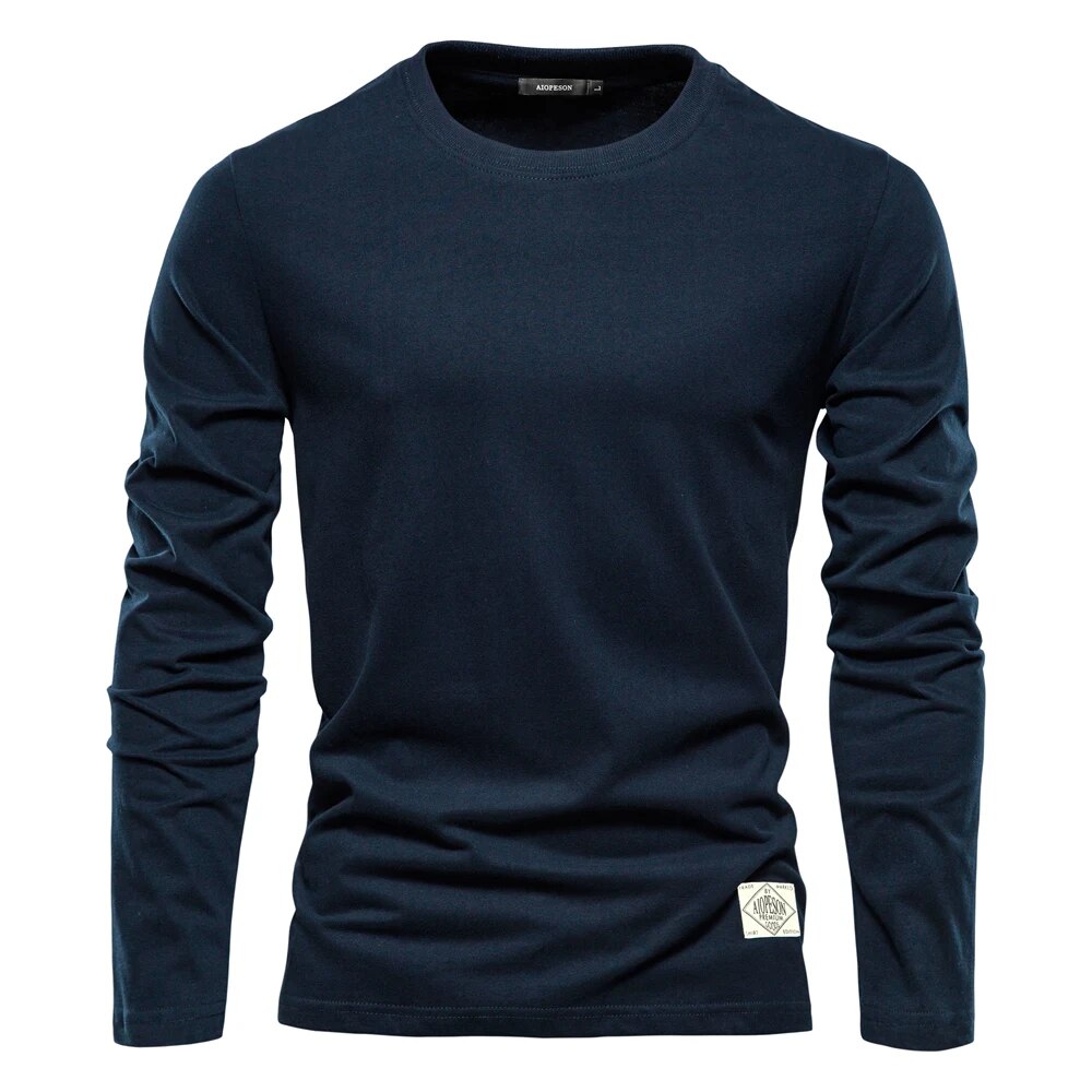 Heren Basic Long Sleeve T-Shirt