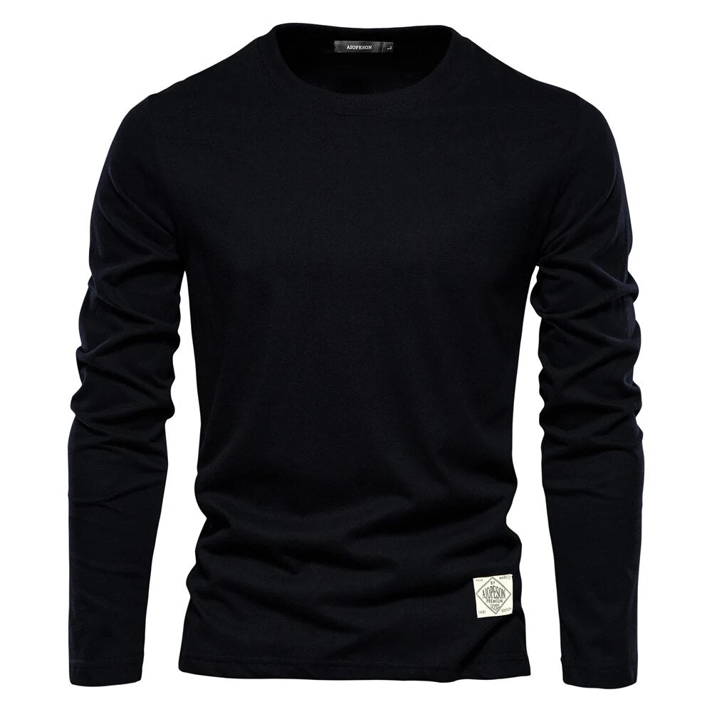 Heren Basic Long Sleeve T-Shirt