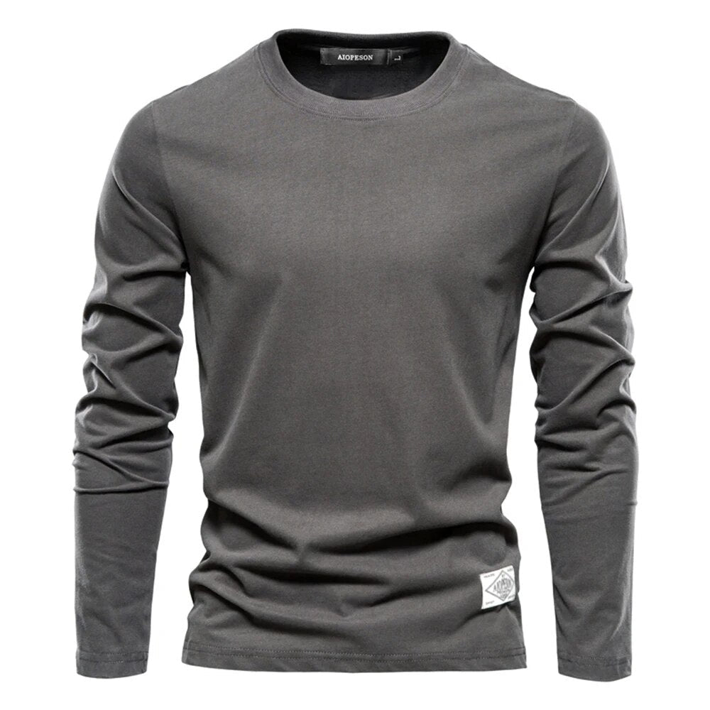 Heren Basic Long Sleeve T-Shirt