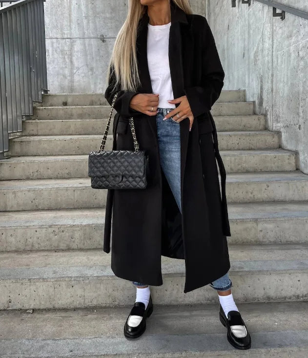 Warme trenchcoat voor vrouwen