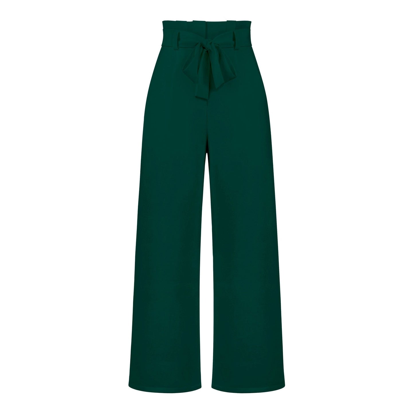 Soepele dames broek met hoge taille