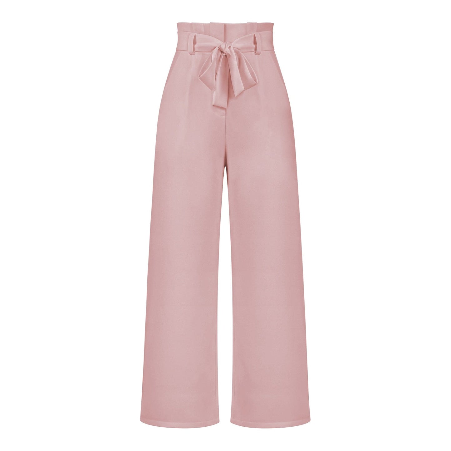 Soepele dames broek met hoge taille