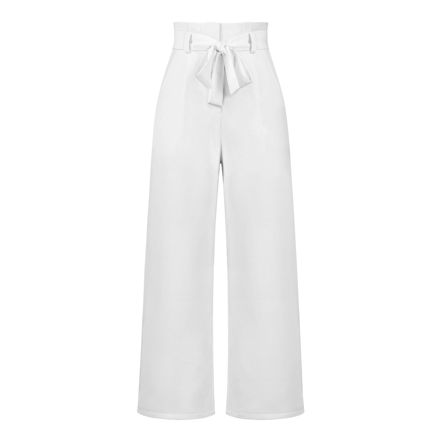 Soepele dames broek met hoge taille