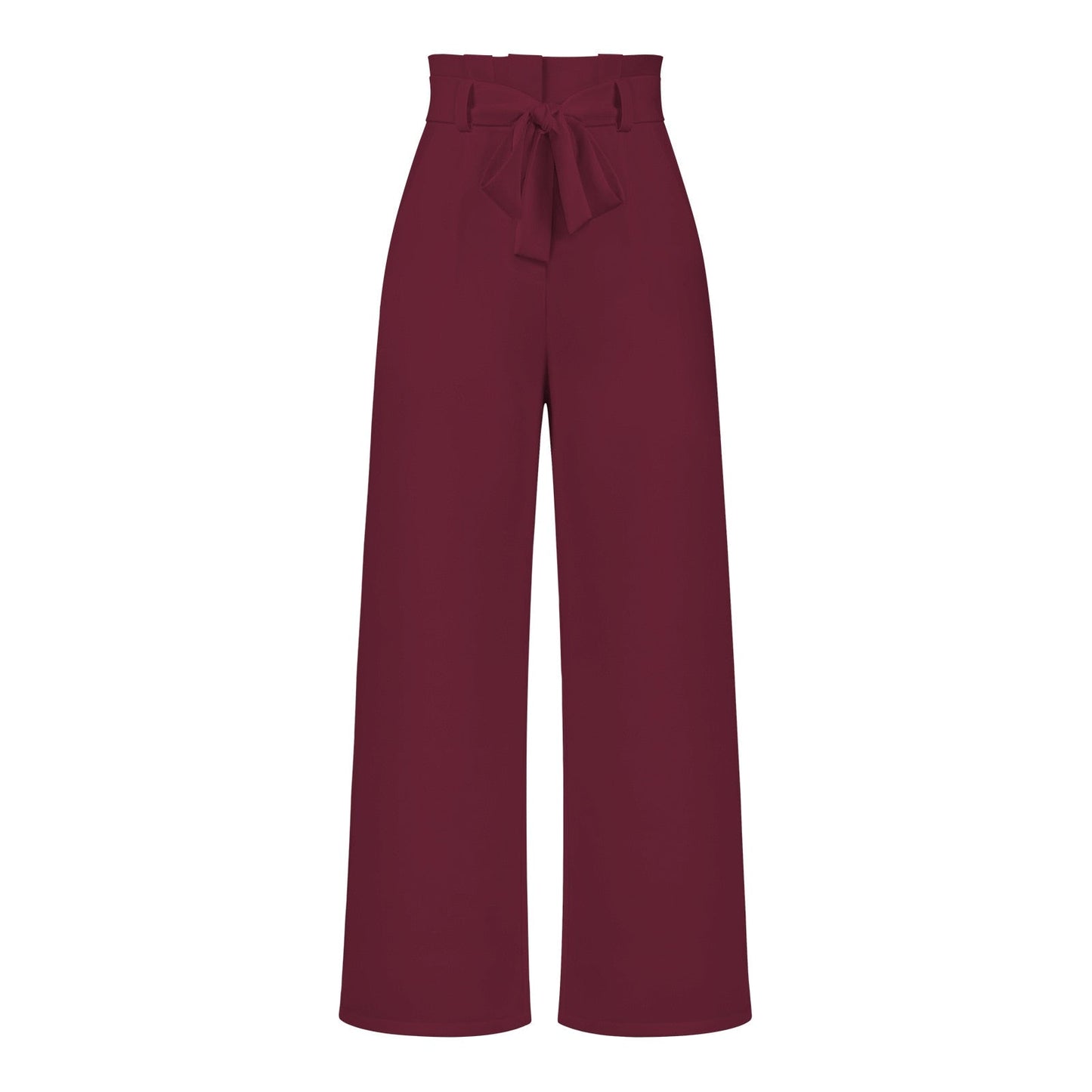 Soepele dames broek met hoge taille