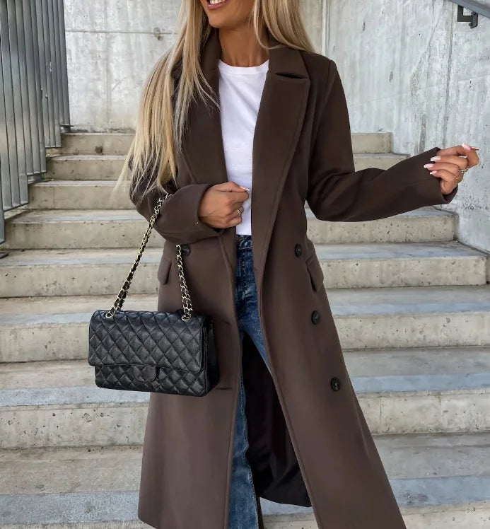 Warme trenchcoat voor vrouwen