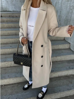 Warme trenchcoat voor vrouwen