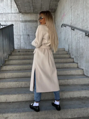 Warme trenchcoat voor vrouwen
