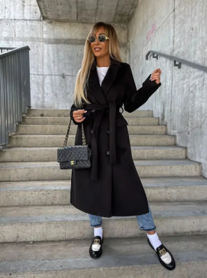Warme trenchcoat voor vrouwen