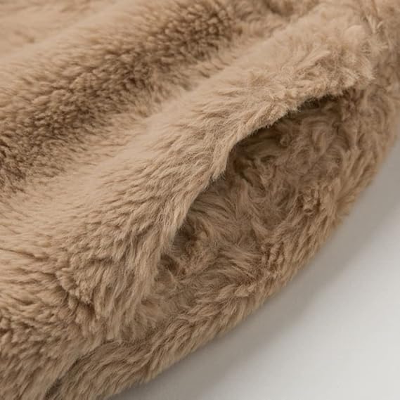 Liva | Teddy Fleece Winterjas Voor Vrouwen Met Rits En Hoge Kraag