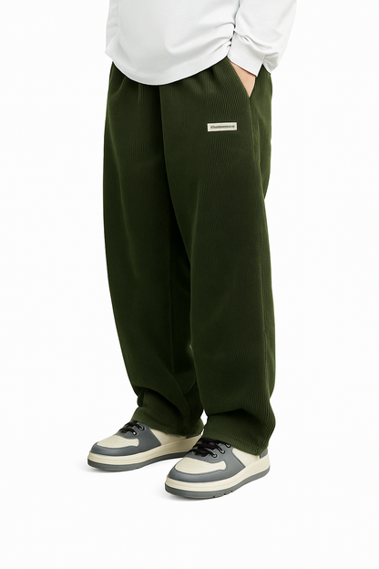 Heren Corduroy Broek | Loose-Fit & Rechte Pijp | Casual & Comfortabel | Tijdloze Stijl