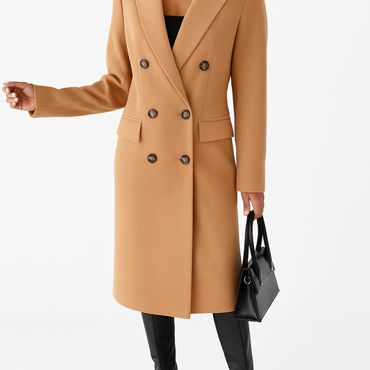 Elegante en comfortabele lange jas mantel dames
