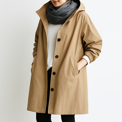 Wind- en waterdichte trenchcoat voor dames - Salve