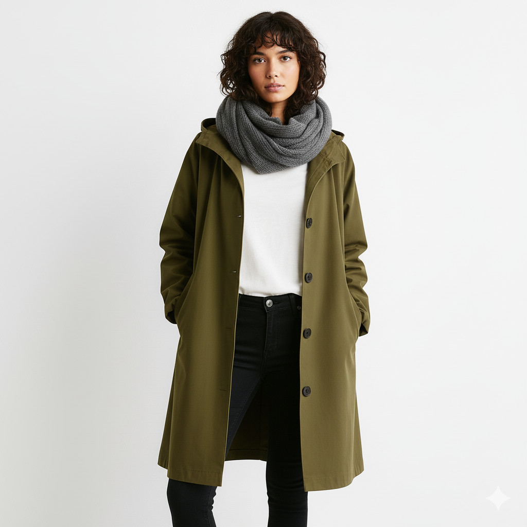 Salve | Wind- en waterdichte trenchcoat voor dames