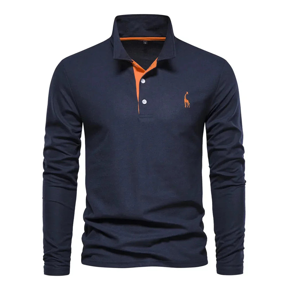 Polo met Lange Mouwen voor Heren - Bas