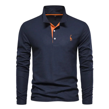 Polo met Lange Mouwen voor Heren - Bas